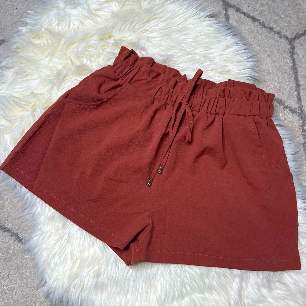 Shein Dusty Rose Paperbag Shorts L